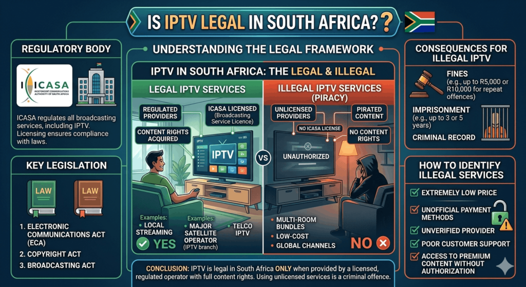 is iptv legal in south africa